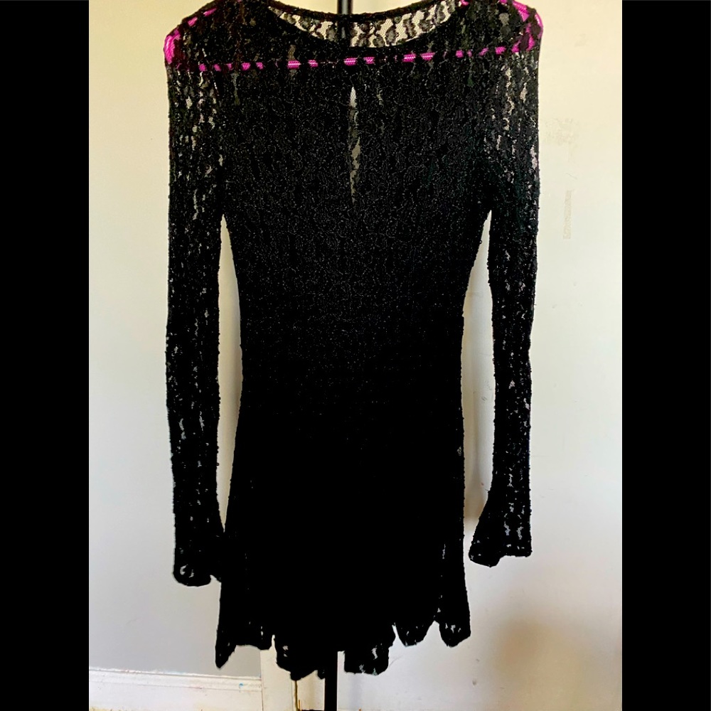 Gorgeous XS Free People black lace dress - perfect for the holidays!